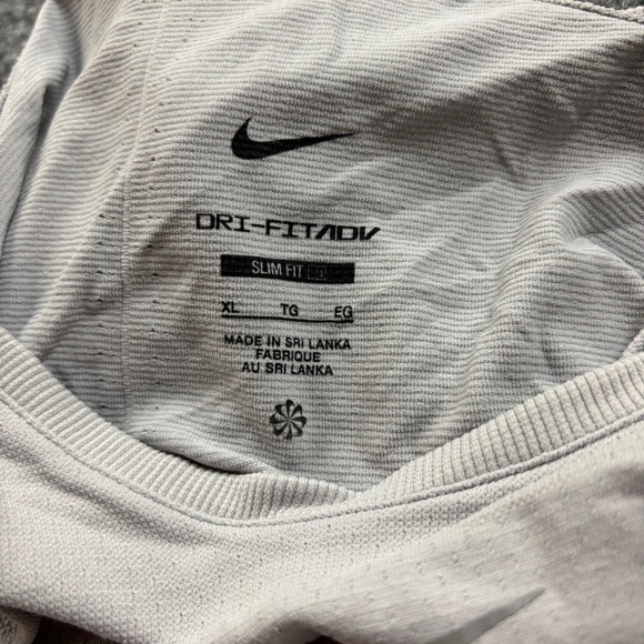 NIKE Women’s White/Grey Dri-FitADV Slim Fit Racerback Athletic Tank Top size: XL - Picture 5 of 7